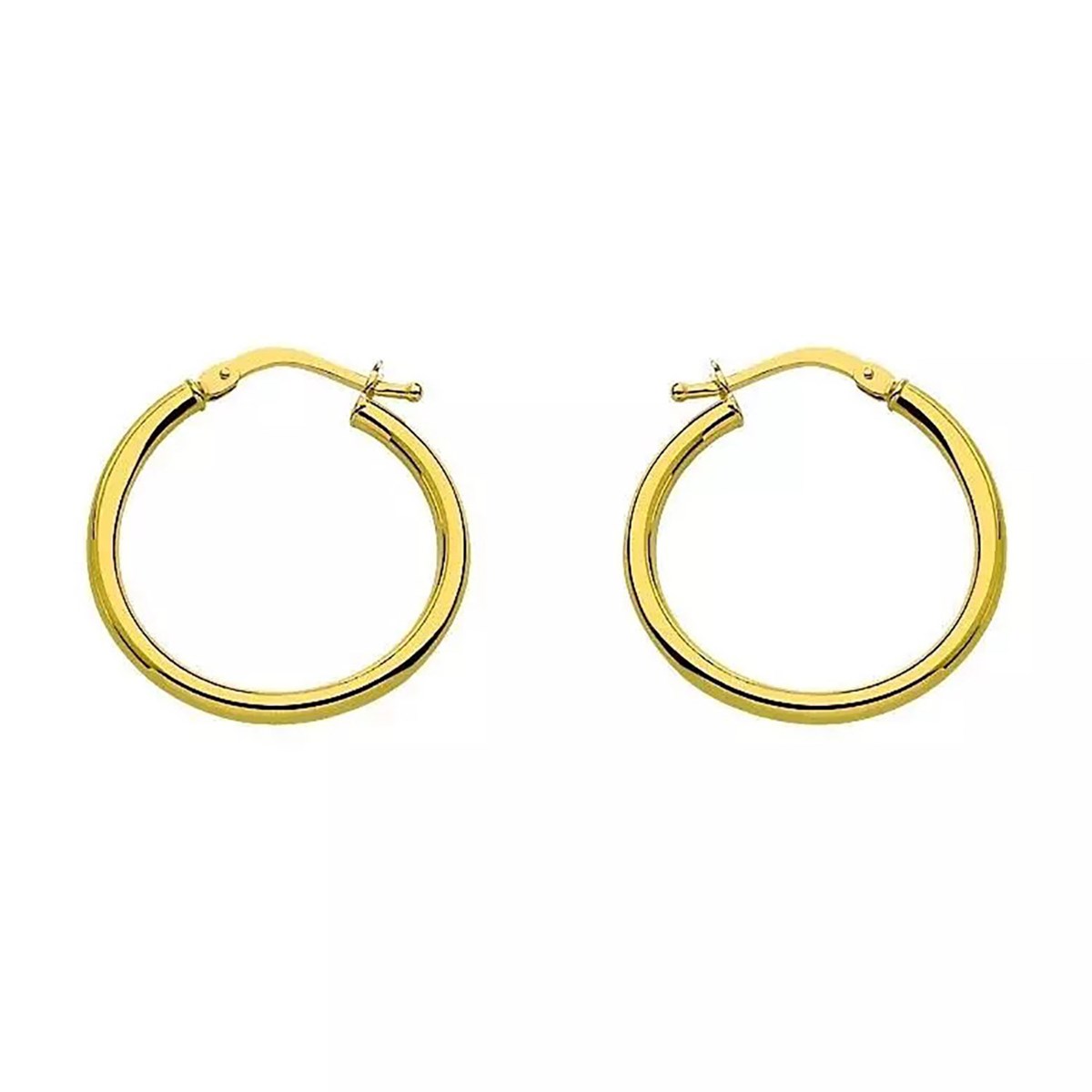 Créoles Brillaxis or jaune 9 carats 20 mm