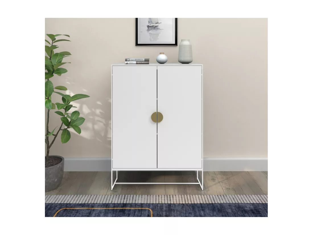 Asia | Armoire avec 2 portes blanc