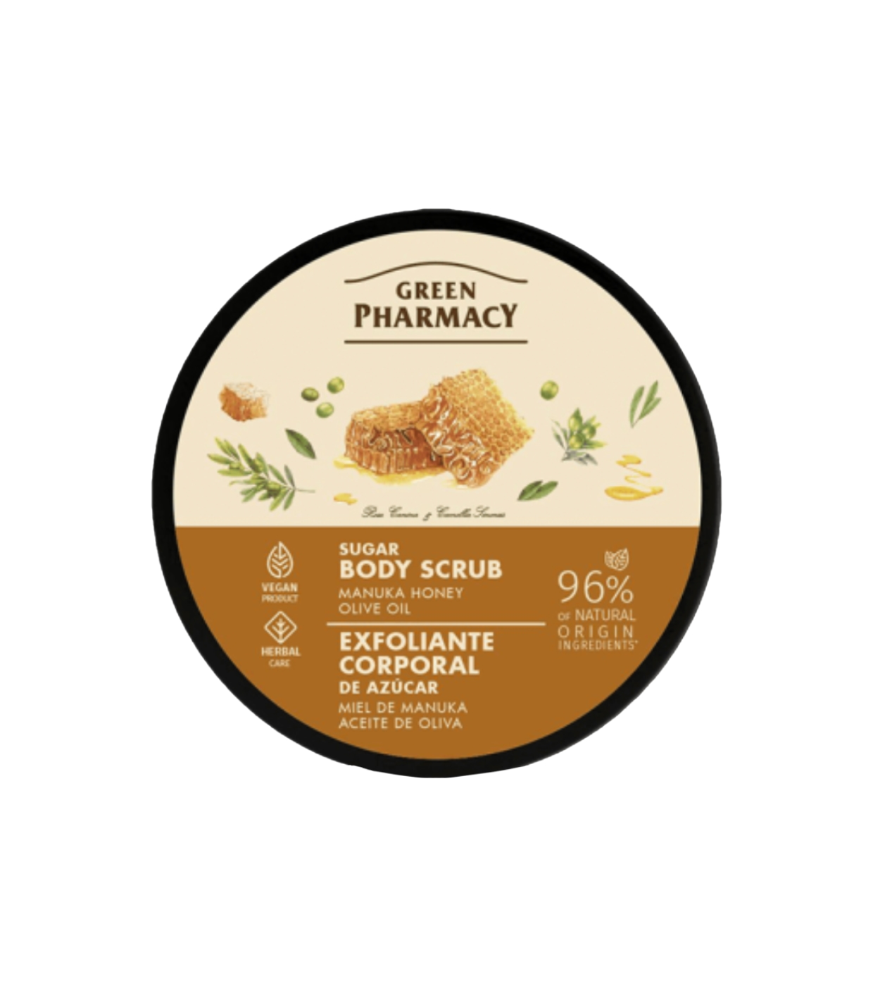 Green Pharmacy - Esfoliante Corporal de Açúcar - Mel de Manuka e Óleo de Oliva