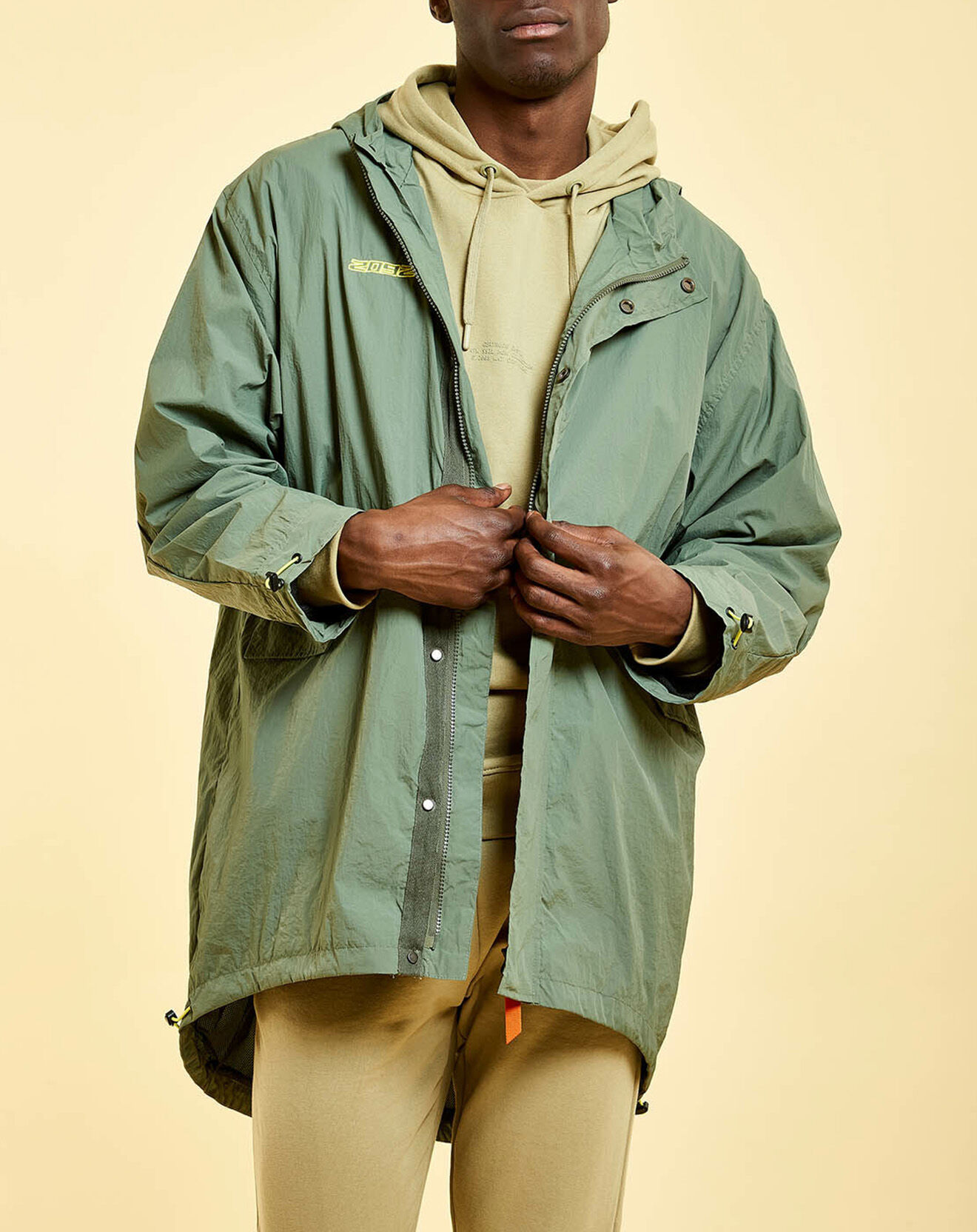 Gertrude + Gaston Veste coupe-vente mixte Gabriel verte