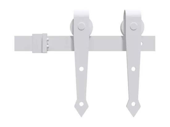 Porte coulissante et kit de quincaillerie 90x210 cm pin massif