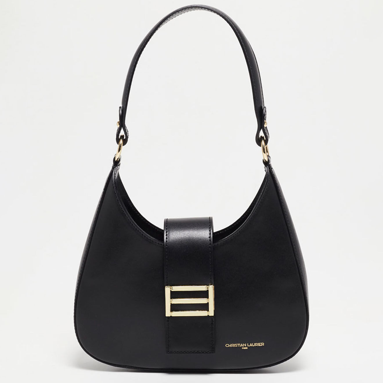 Christian Laurier Sac bandoulière en Cuir Inaya noir - 27x23x7 cm