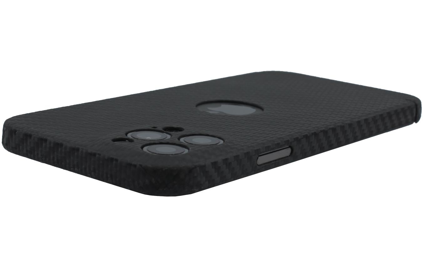 Back Cover Carbon Series Logo iPhone 14 Pro Max SchwarzSchutzhülle für das Apple iPhone 14 Pro Max mit Logoausschnit