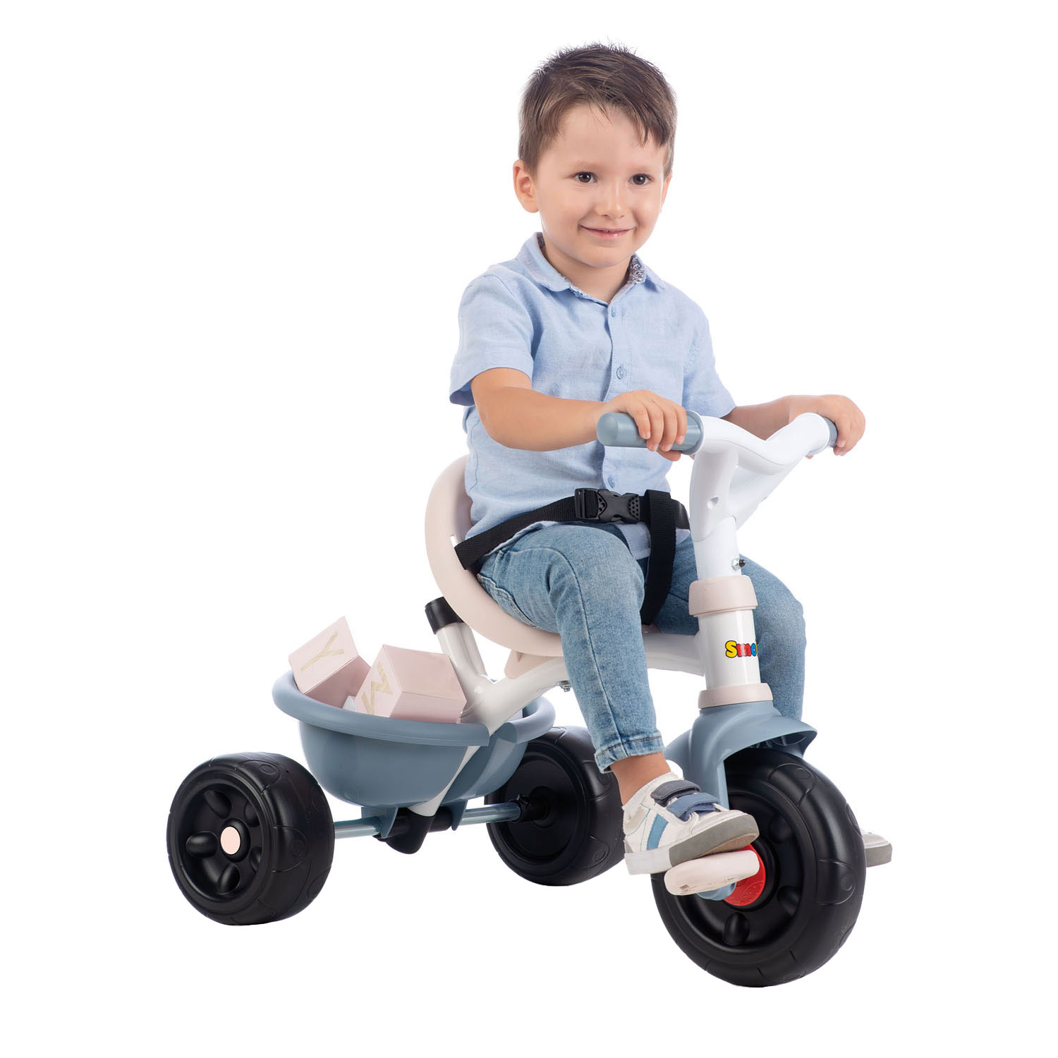 Smoby Be Fun Comfort Drie Wieler Blauw