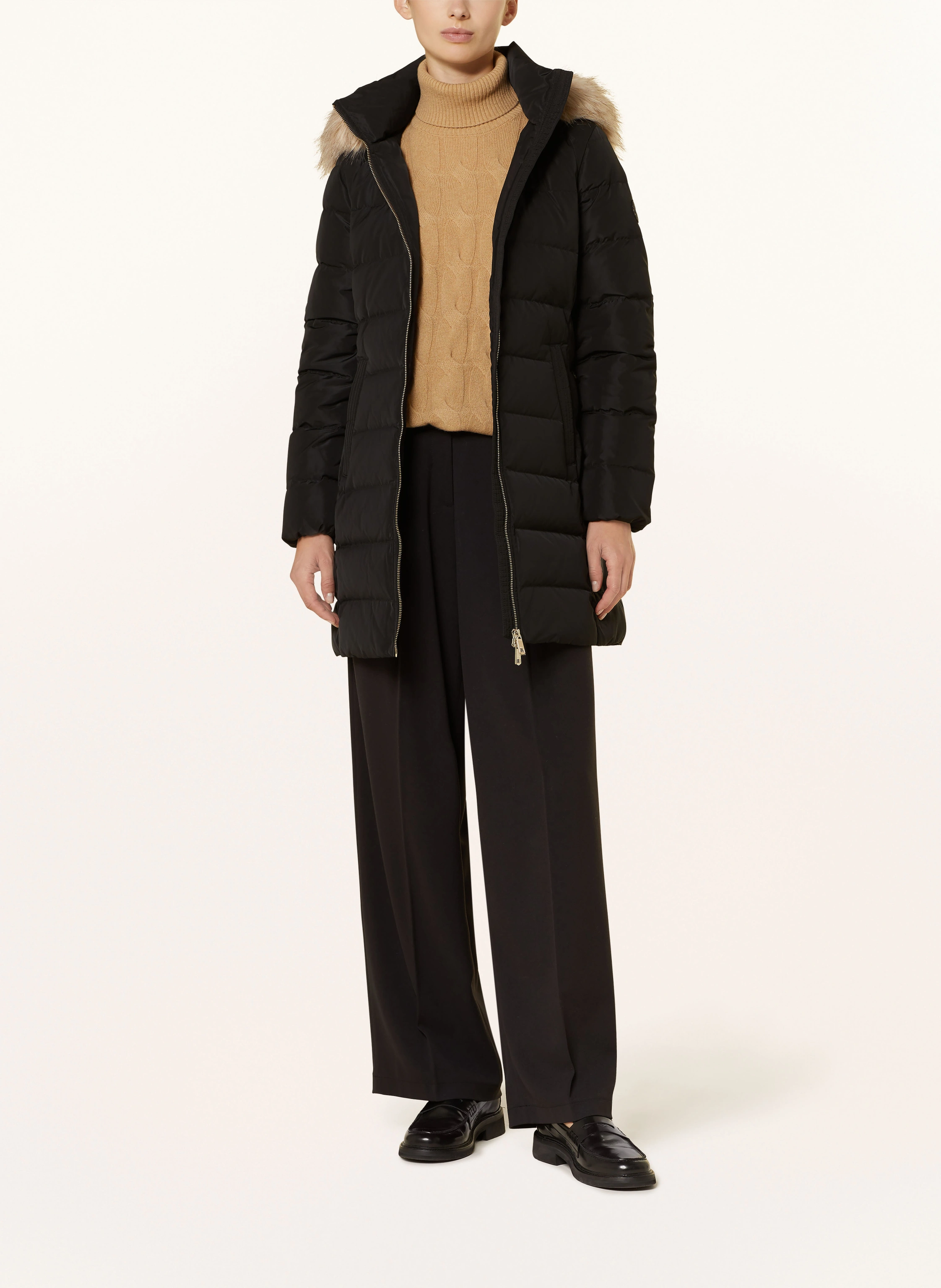 TOMMY HILFIGER Daunenjacke HERITAGE DOWN TYRA mit Kunstpelz