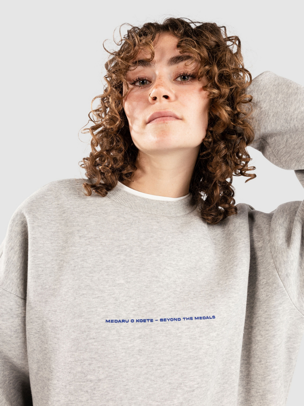 Beyond Medals Hokkaido Crewneck Sweater grey melange