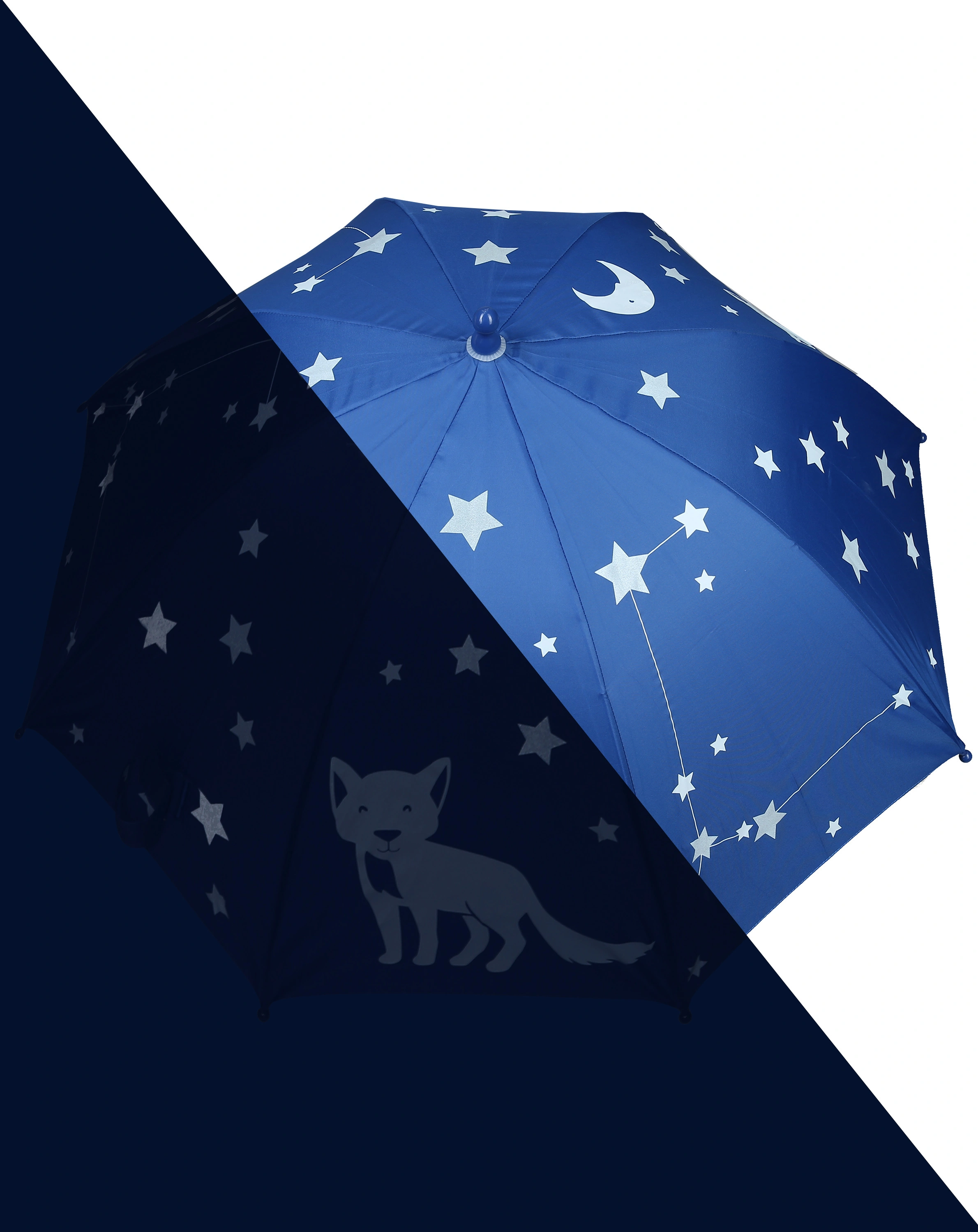 Regenschirm SIRIUS reflektierend in blau
