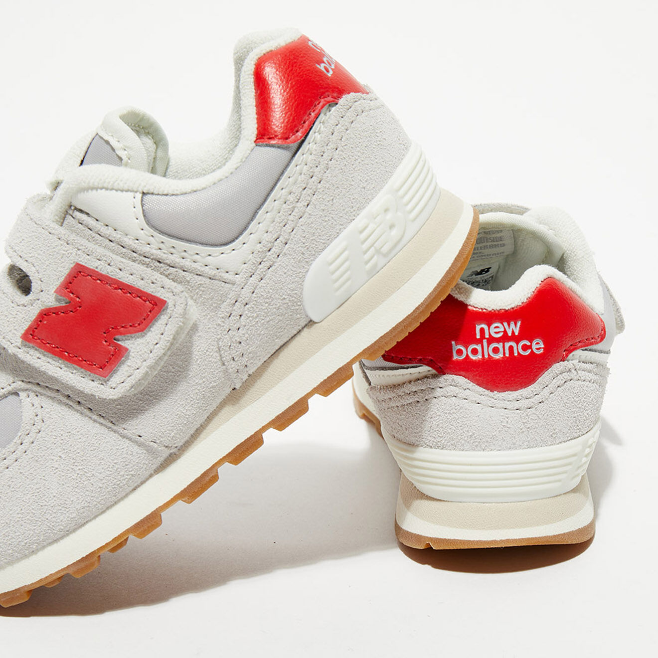 New Balance Baskets 574 gris/rouge