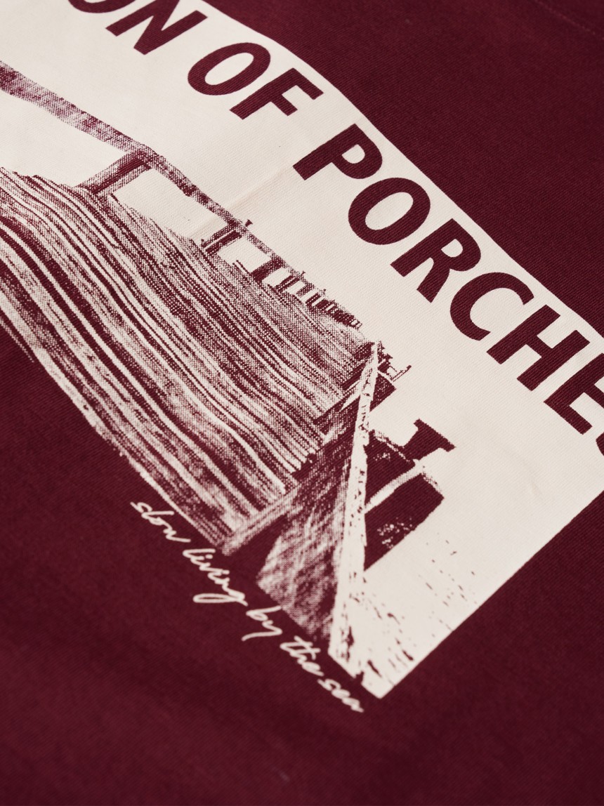 T-shirt de algodão com estampado