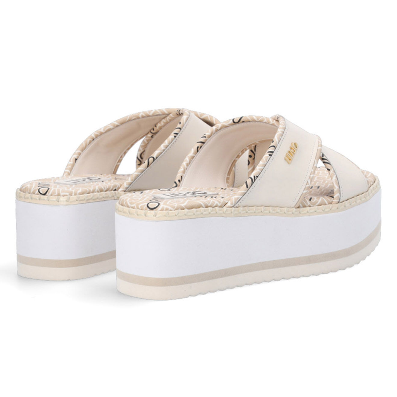 Liu-Jo Mules en Cuir Melia beiges