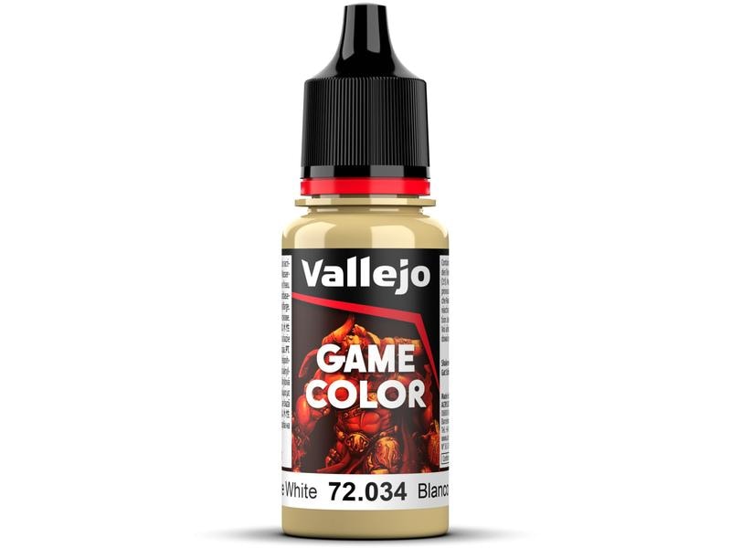 Vallejo Farbe Game Color: Bonewhite 18 ml Hochpigmentierte Acrylfarbe auf Wasserbasis