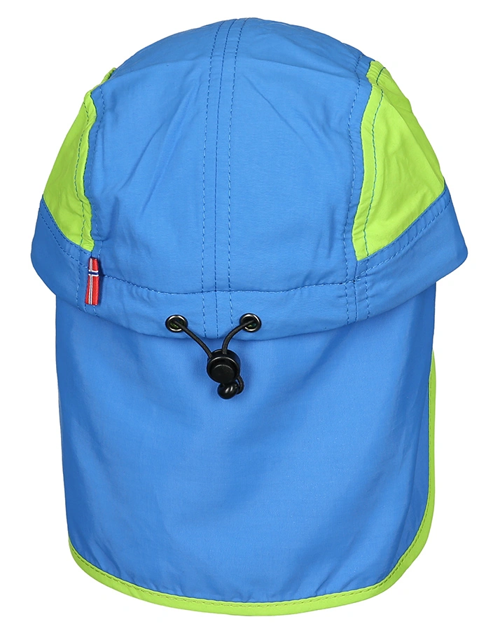 Sonnenschutz-Kids TROLL CAP XT mit Nackenschutz in blau/grün