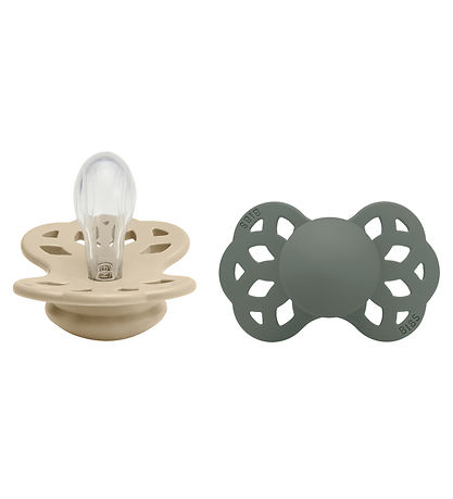 BIBS Infinity Sutter - 2-pak - Str. 1 - Symmetrisk - Vanilla/Pin