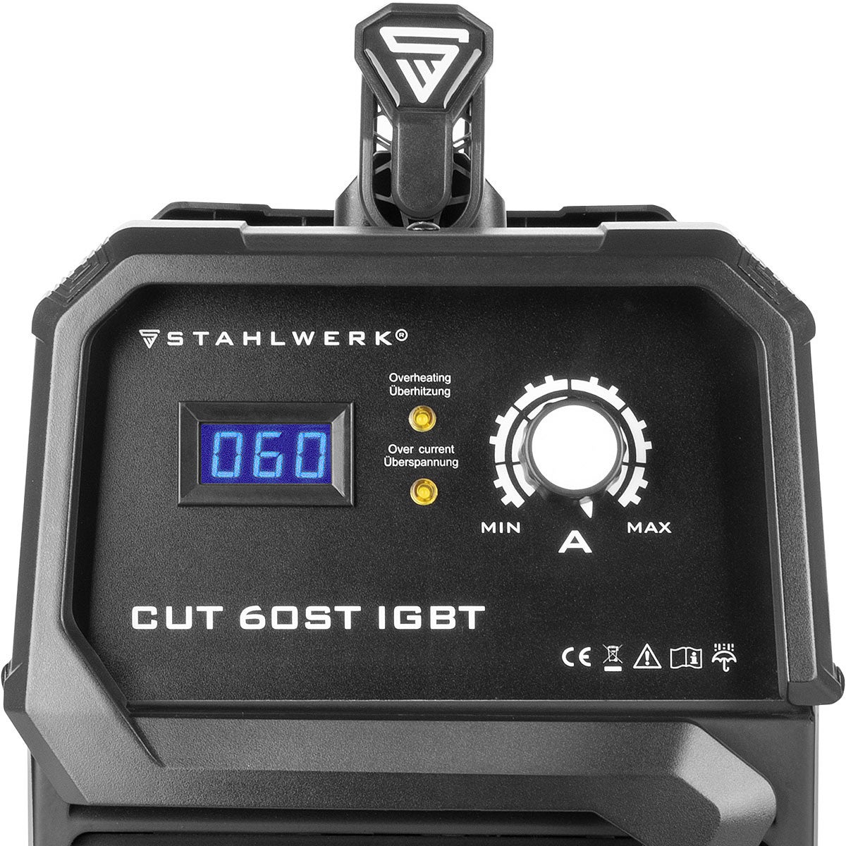 STAHLWERK CUT 60 ST IGBT plasmasnijder met 60 ampère en een snijcapaciteit tot 24 mm