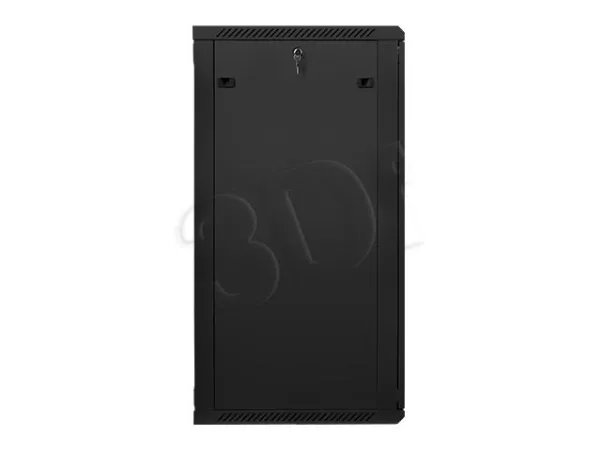 Lanberg - Rack kabinet - vægmonterbar - sort, RAL 9004 - 27U - 19