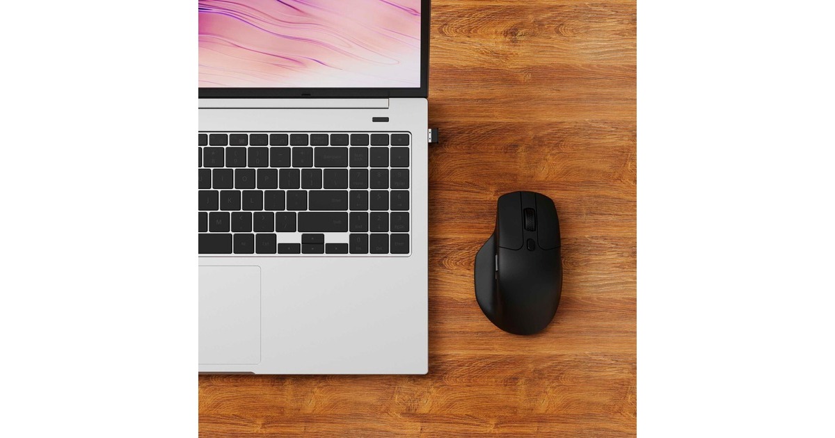 KeychronM6-A1 Wireless Mouse  (Zwart, 100 - 26000 DPI, USB-C / Bluetooth 5.1 / 2.4 GHz)
