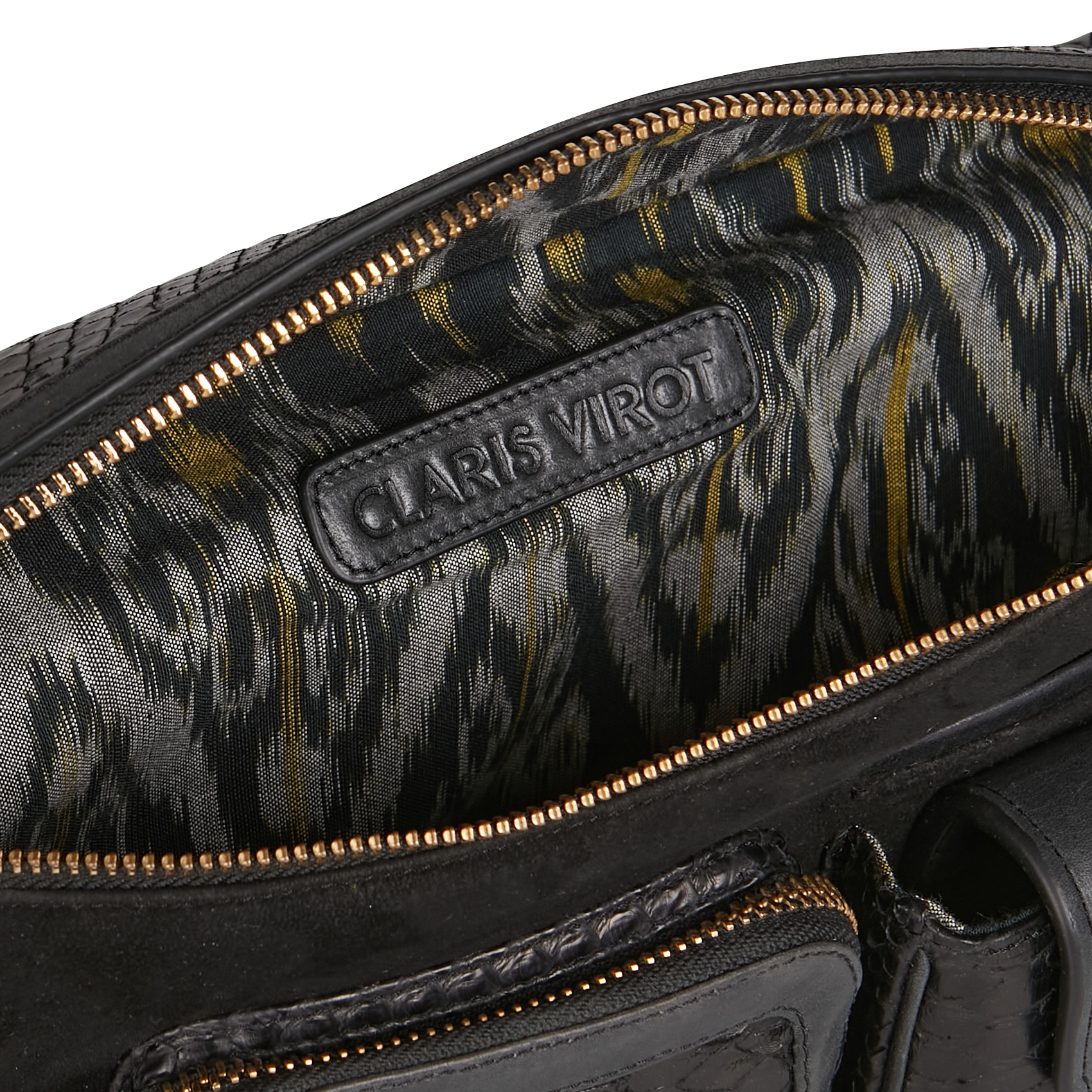 ROMEO - Sac banane en python | Noir