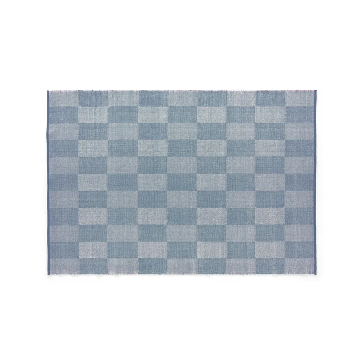 HAY - Check Teppich, 170 x 240 cm, hellblau S check