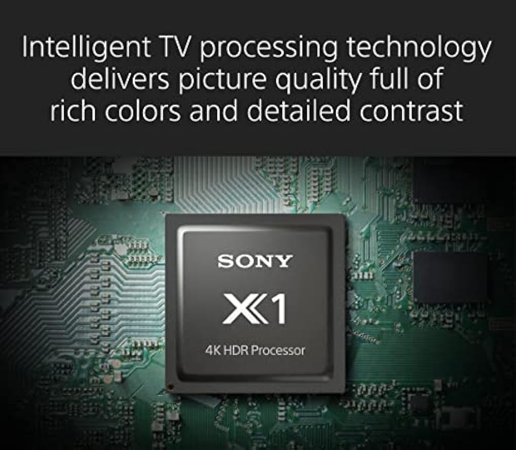 TV Sony 4K Ultra HD de 55 polegadas Série X80K: Smart TV LED com Google TV, Dolby Vision HDR KD55X80K - Modelo mais recente, preta