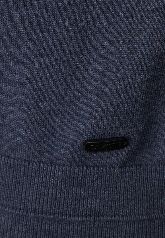 Pullover mit Rollkragen - dusty nordic blue