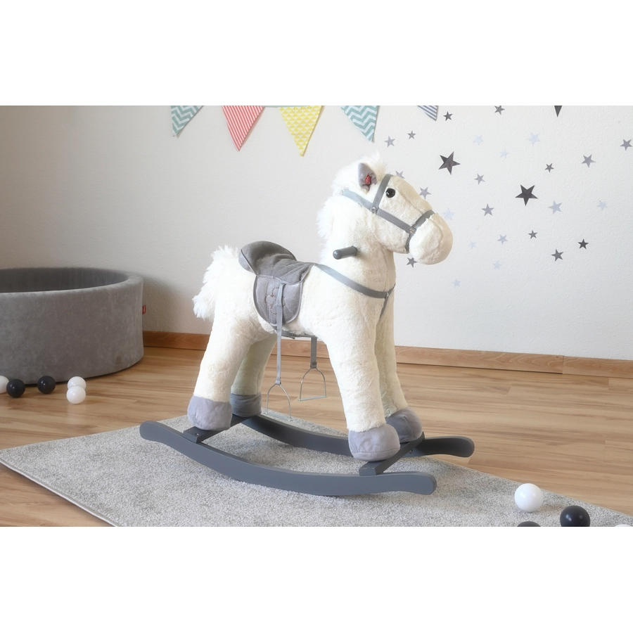knorr toys® Schaukelpferd Edda weiß