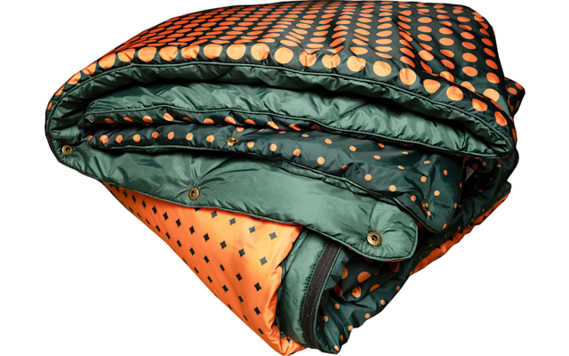 Tambu Kambala Campingdecke Recyceltes Polyester mit integriertem Packsack 203 x 145 cm