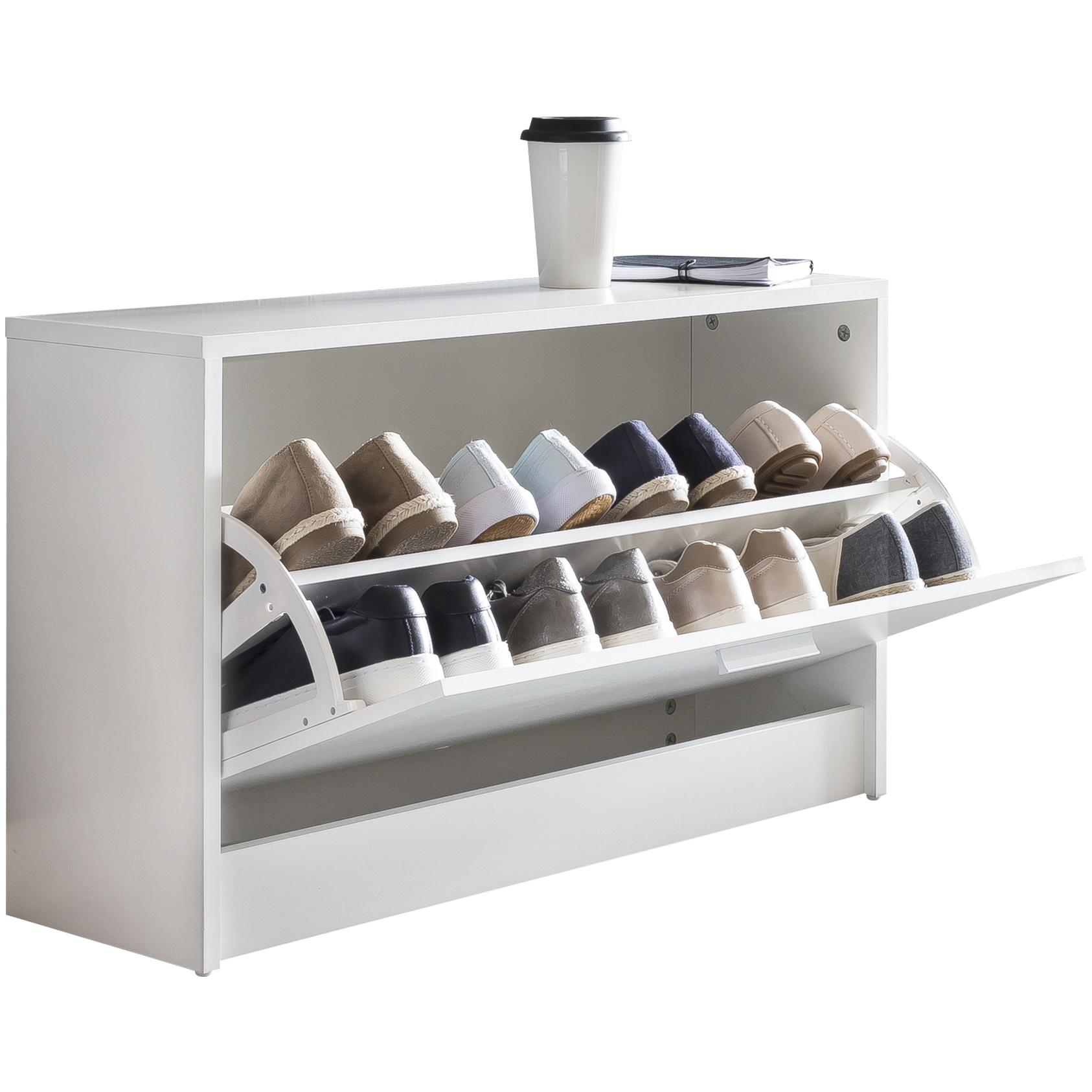 Schuhschrank SPLIT Weiß