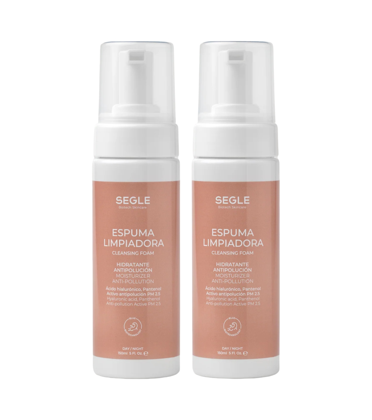 SEGLE - Conjunto de 2 espumas de limpeza hidratantes antipoluição