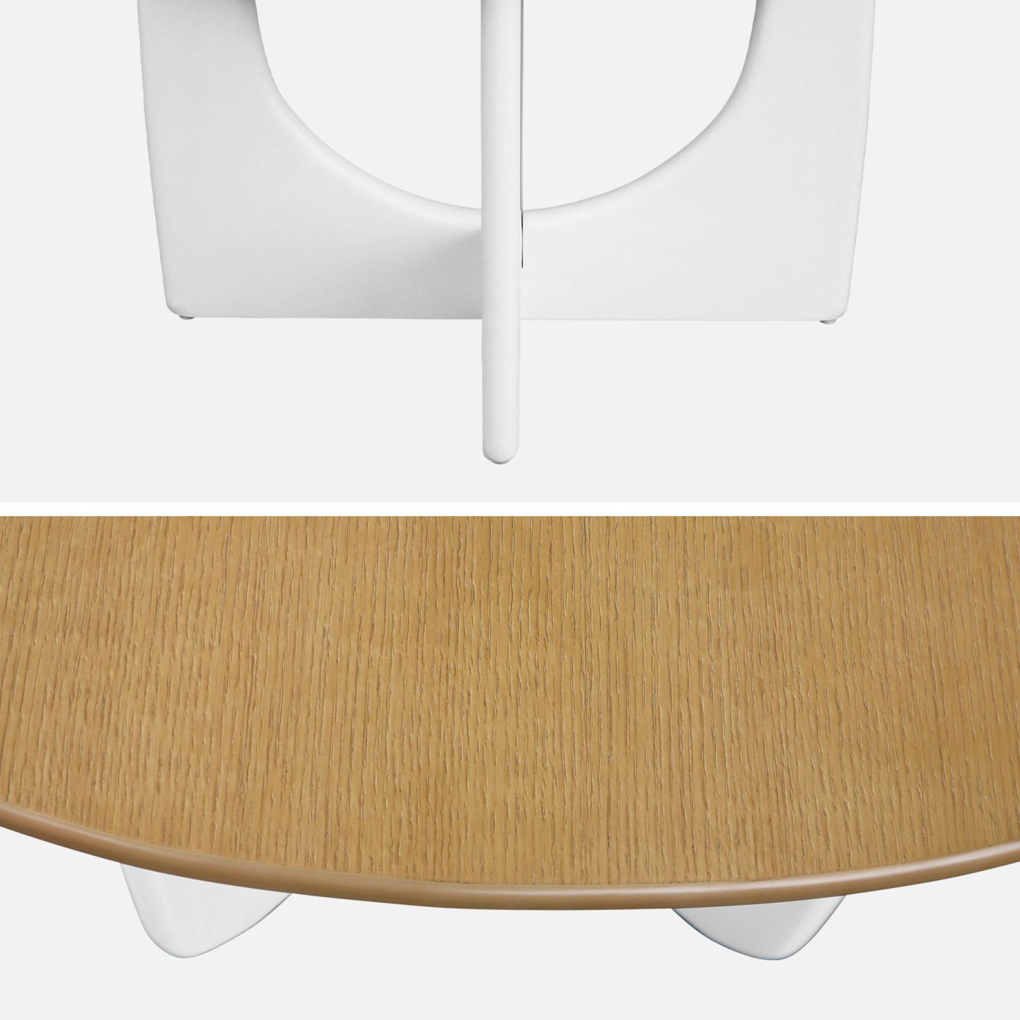Table basse carrée 70cm mdf et placage chêne