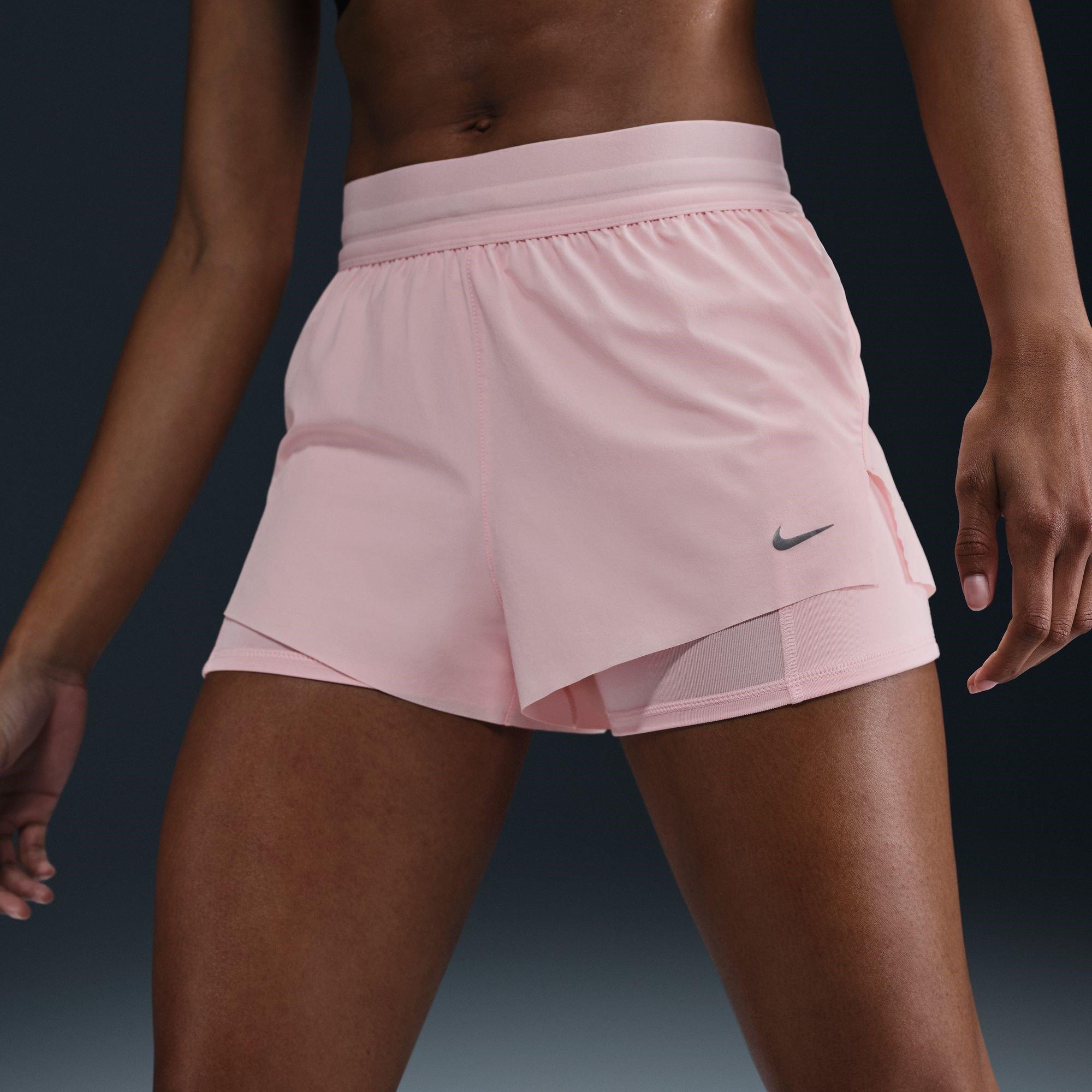 Nike Dri FIT Swift Womens Mid Rise 3 2 in 1 Shorts