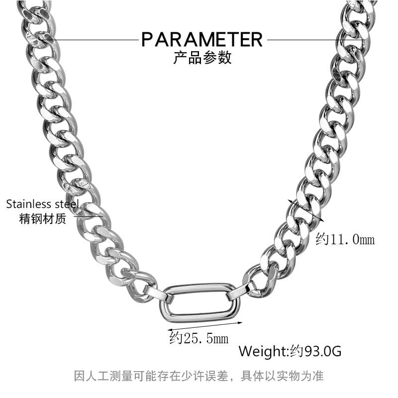 Tenri - Geometrische choker van roestvrij staal (verschillende ontwerpen)