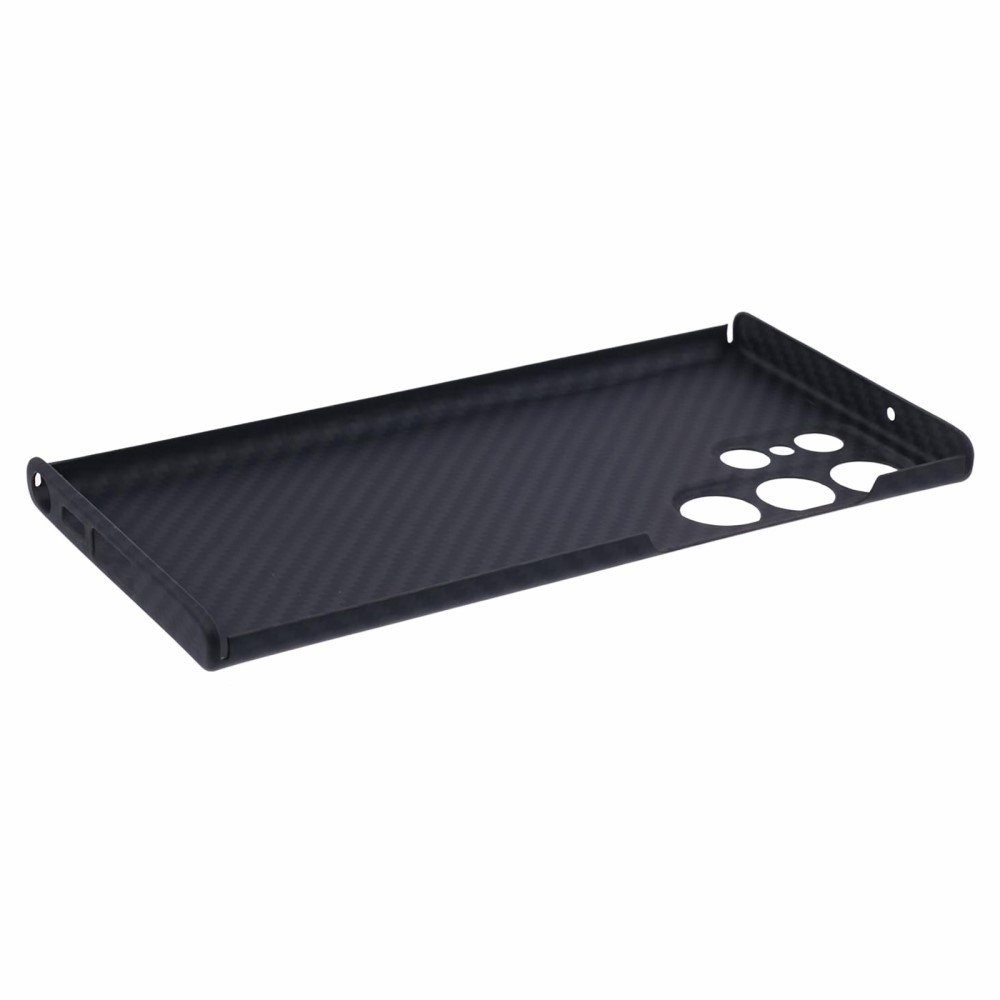 Samsung Galaxy S24 Ultra Aramid Hardcase Hülle im Carbon Look - Schwarz / Grau