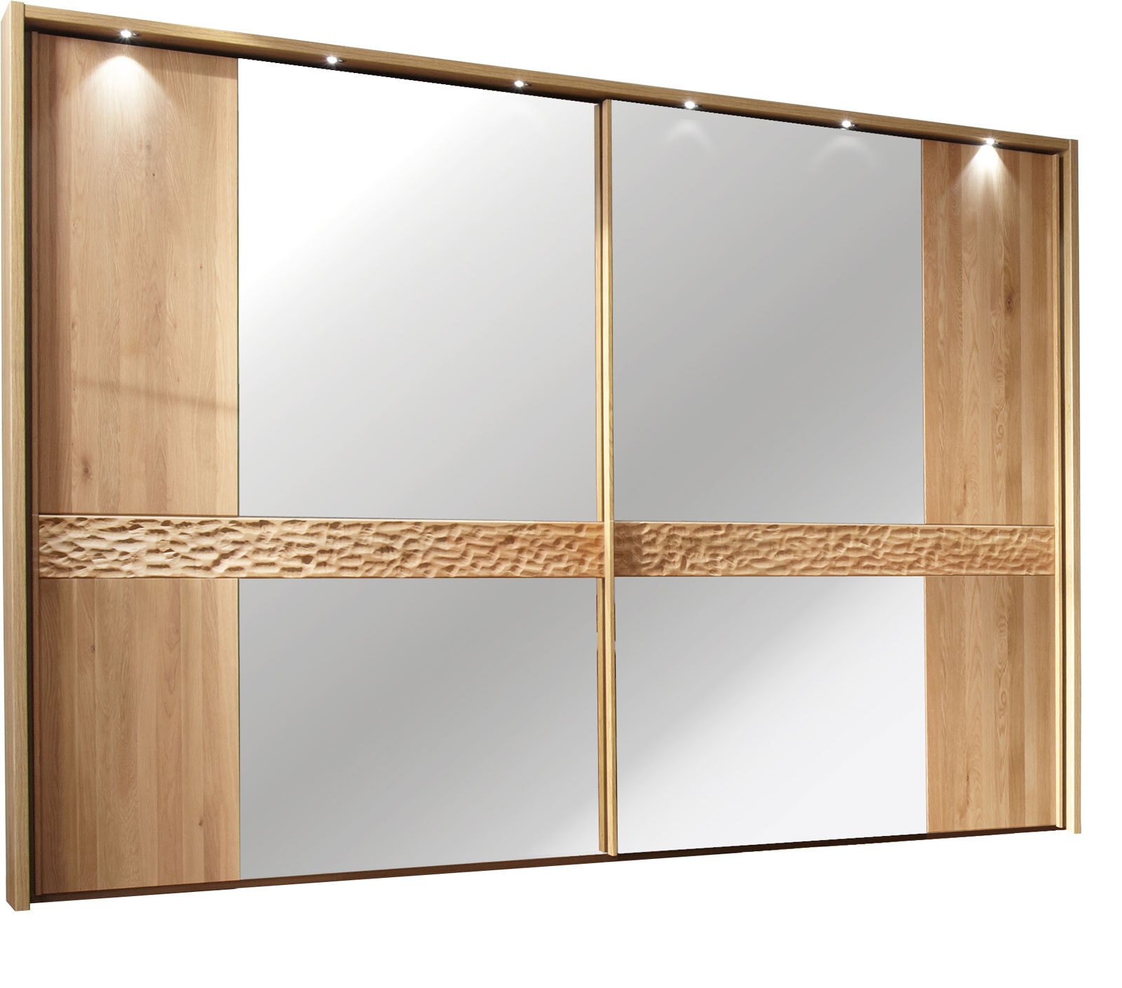 MONDO Kleiderschrank PAOLO Eiche teilmassiv