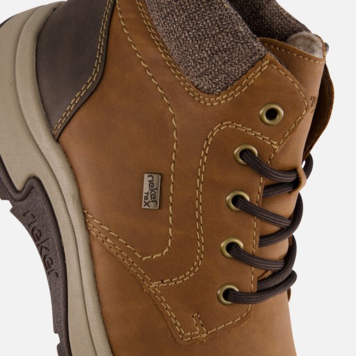 Rieker Veterboots bruin Leer