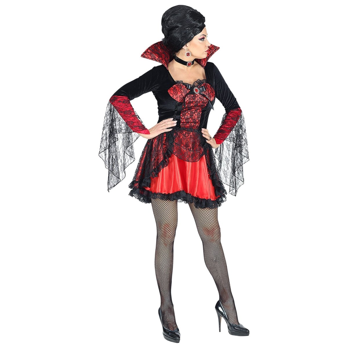 Halloween Kostuum Dames Vampier Kant
