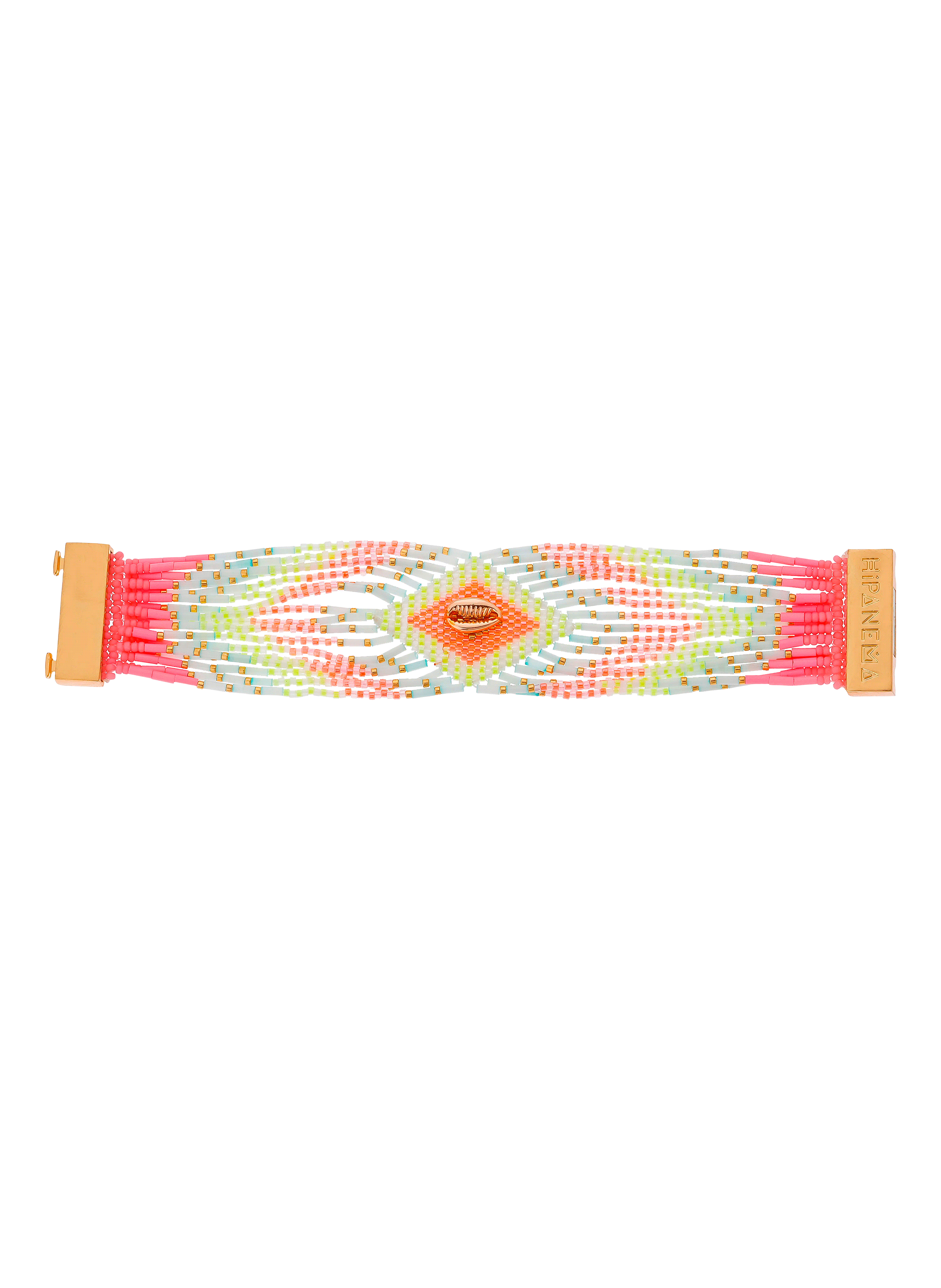 CHOKOHONA - Bracelet multiliens avec fermoir aimanté en perles | Multicolore