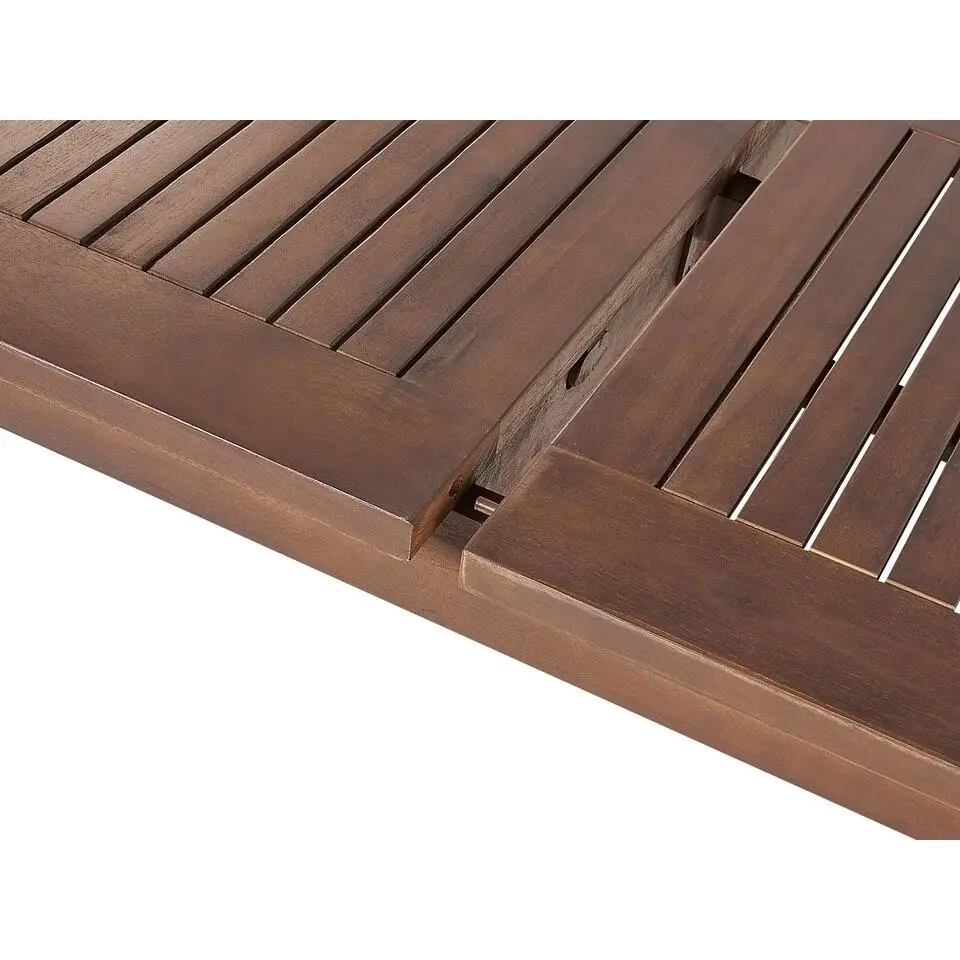 CESANA - Tuintafel - Donkerhout - 100 x 180/240 cm - Acaciahout