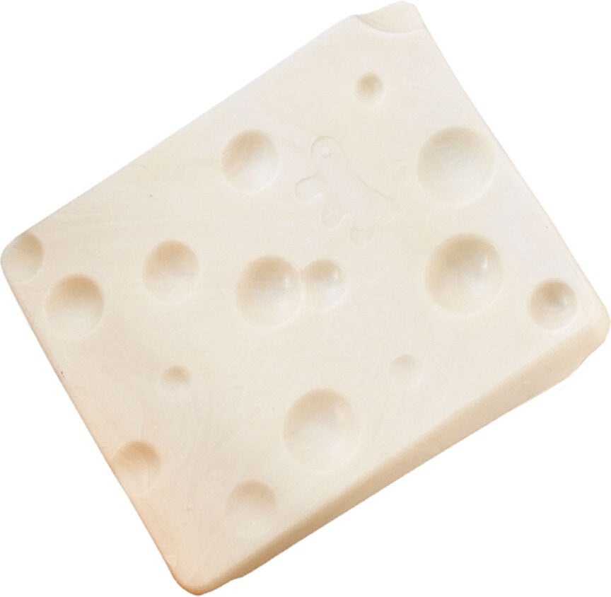 Ferplast knaagdieren speelgoed Tiny & Natural kaas wit 7 x 6 x 1,3 cm