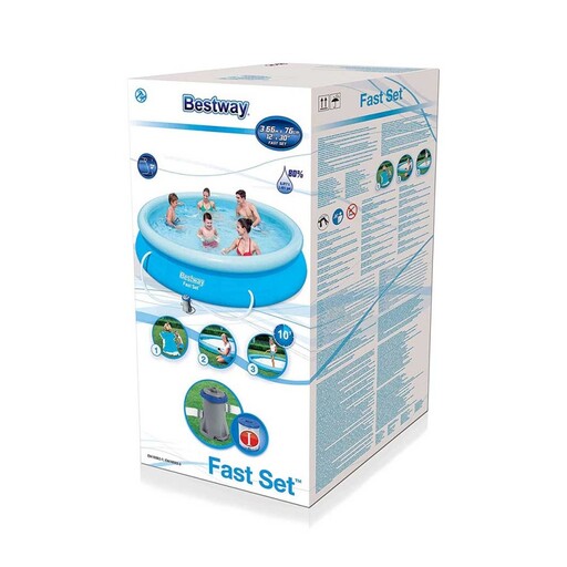 Piscina inflável Bestway com bomba de filtro 366x76cm 57274