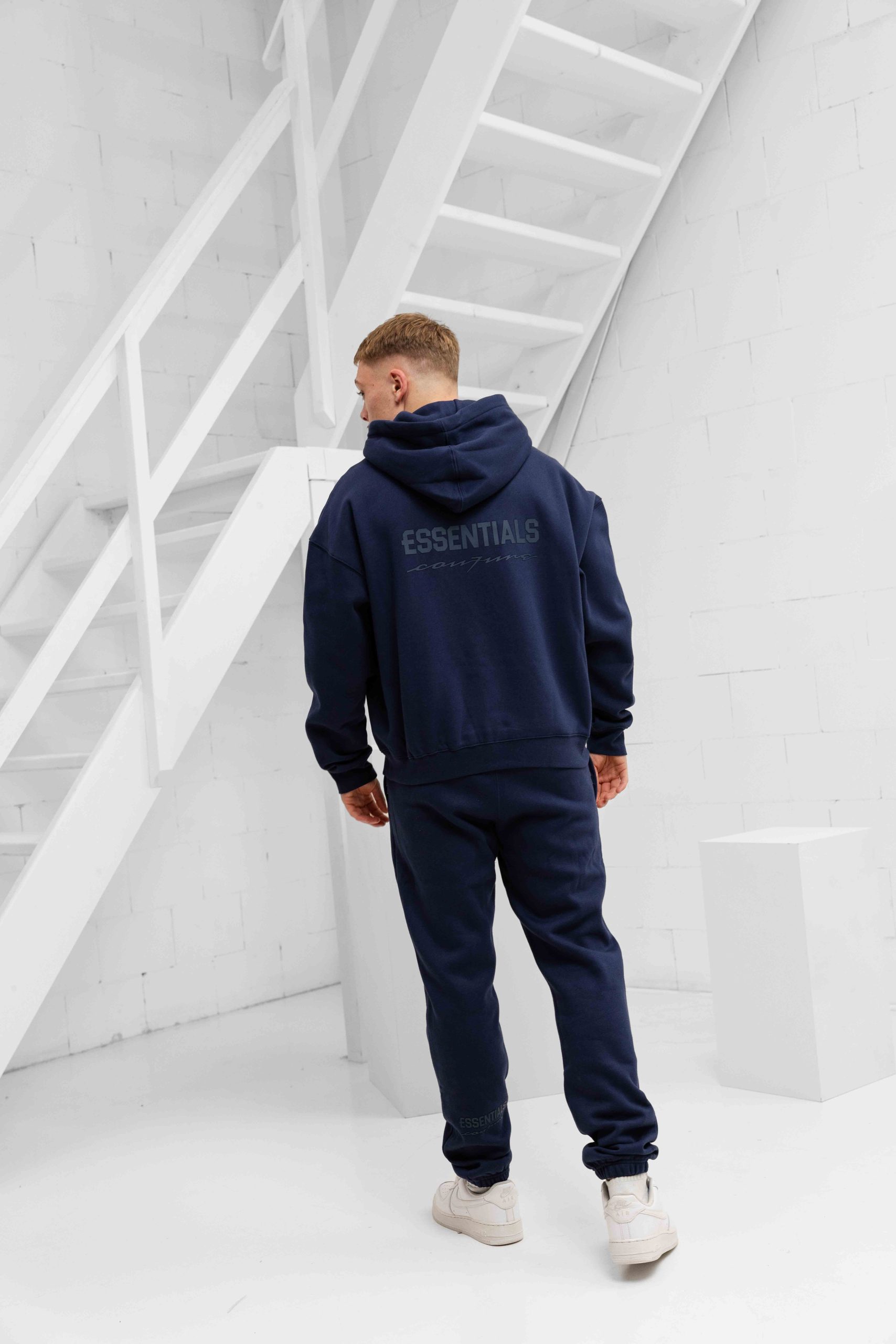 Cou7ure Essentials Rubber Trainingspak Heren Donkerblauw