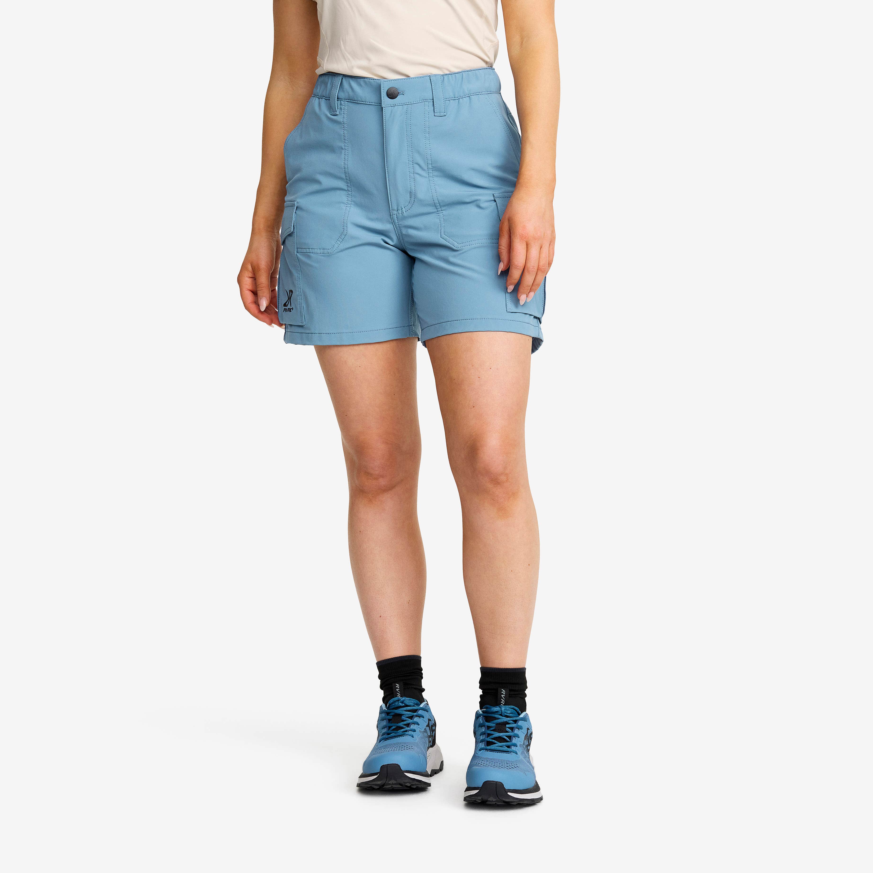 Adventure Cargo Stretch Shorts Dame Captain's Blue/Peyote