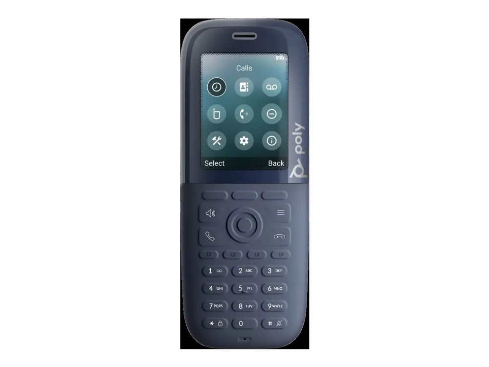 Poly Rove B2 Base Station and 30 Phone Handset Kit - Trådløs telefon med opkalds-ID/opkald venter - DECT - 3-vejs opkaldskapacitet - SIP, SIP v2, SIP over TLS, SIP over UDP, SIP over TCP, SDP, RTCP, RTP - sort