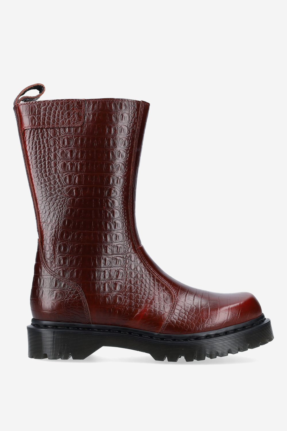 Rejena refined croco embossed high boots