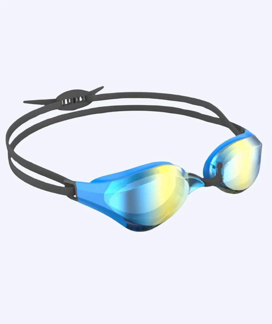 Watery Elite svømmebrille - Rattle Pro Mirror - Blå/guld
