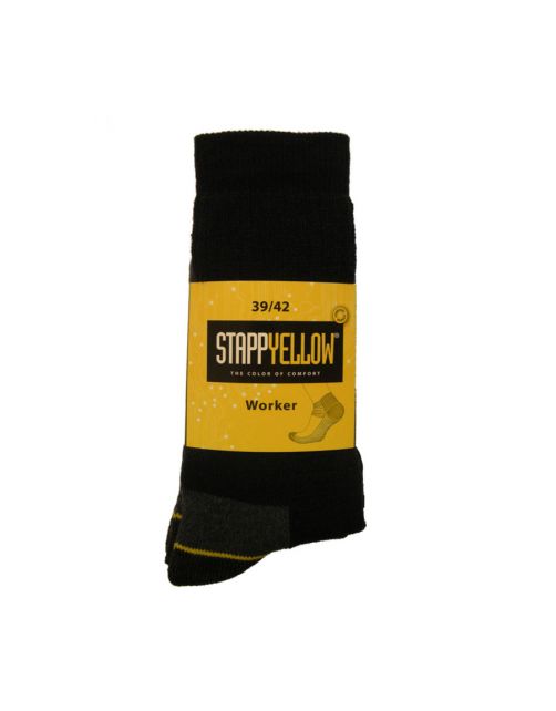 Stapp Yellow Herensok Worker Marine - Sokken