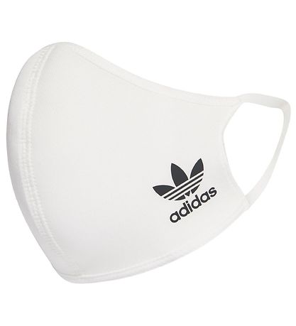 adidas Originals Mund-Nasen-Schutz - 3er-Pack - Weiß m. Logo