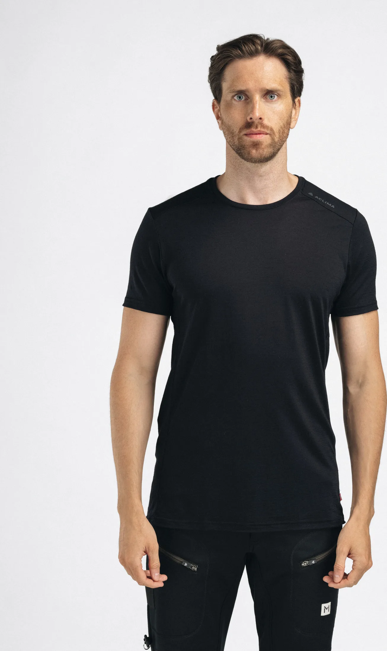 Aclima Men's Lightwool 140 Trail Tee Jet Black