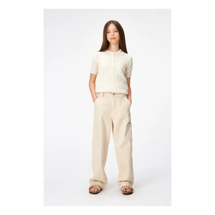 Molo Polo Maille Pointelle Gretel | Ecru