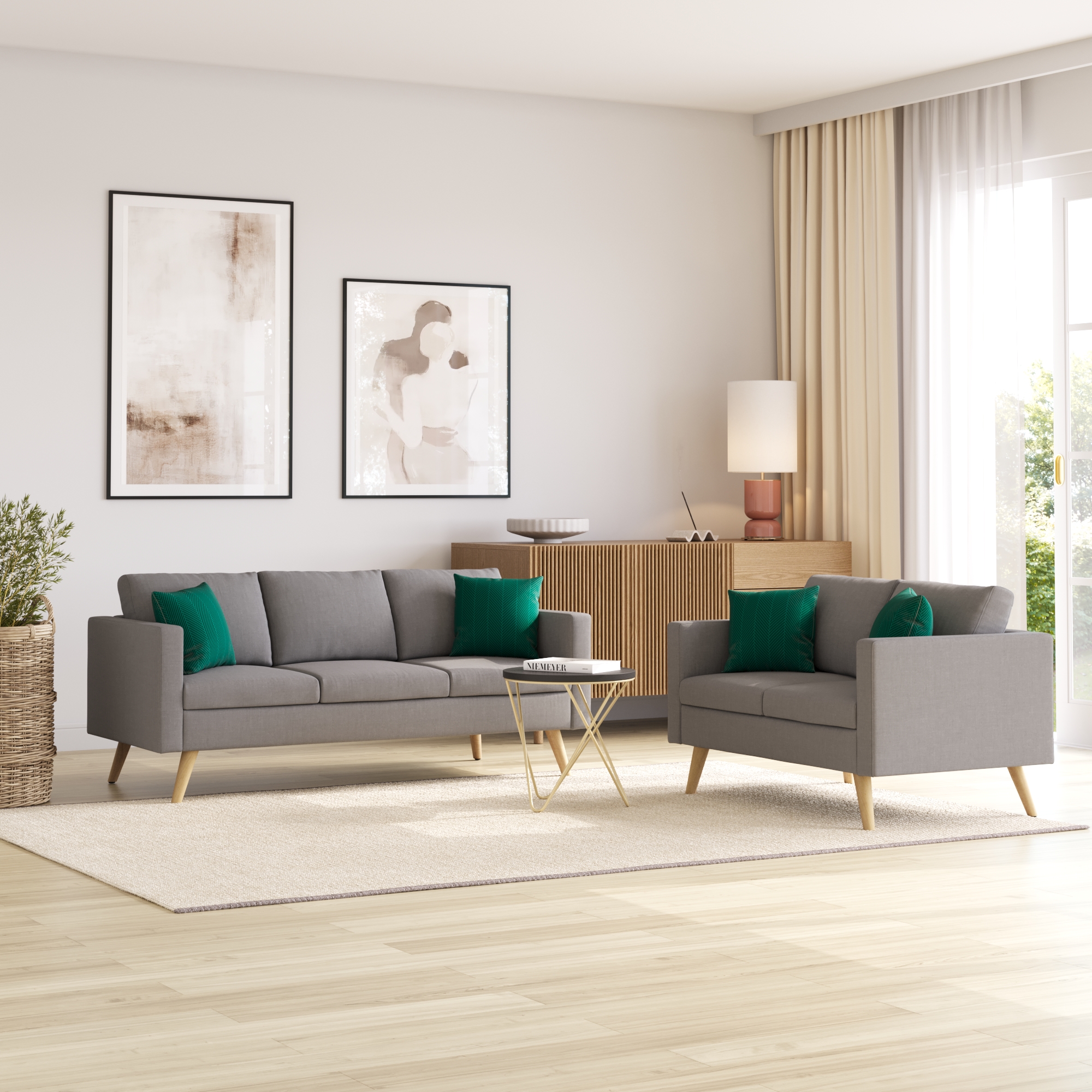 Sofa Set BLAIR grau
