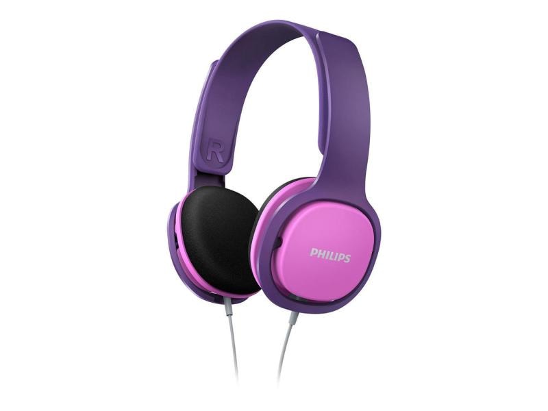 Philips On-Ear-Kopfhörer SHK2000PK Pink; Violett Kinderkopfhörer, violett-pink